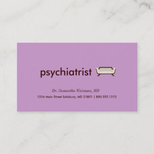 Psychiaters-Visitenkarten Visitenkarte