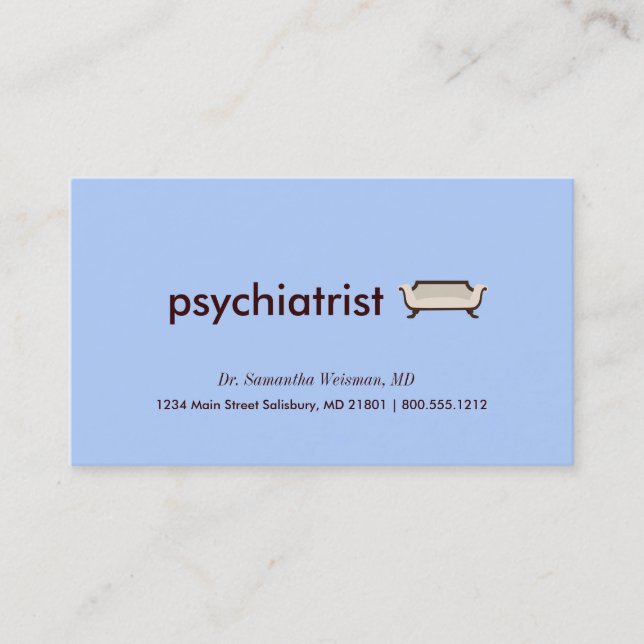 Psychiaters-Visitenkarten Visitenkarte (Vorderseite)