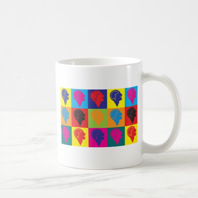 Psychiatrie-Pop-Kunst Kaffeetasse (Rechts)
