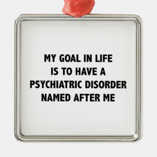 Psychiatrische Erkrankung, die nach mir benannt wu Silbernes Ornament