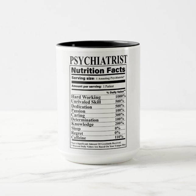 Psychiatrische Ernährung Fakten Tasse (Zentrum)