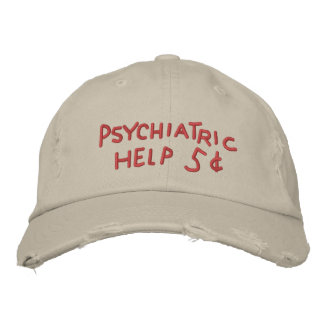 Psychiatrische Hilfe – 5 Cent bestickte Mütze Baseballkappe