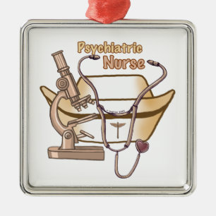 Psychiatrische Krankenpflege Silbernes Ornament