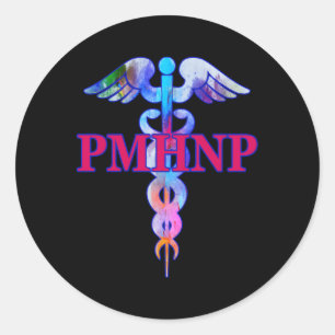 Psychiatrische Krankenpfleger Pmhnp Caduceus Medi Runder Aufkleber