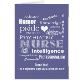 Psychiatrische Krankenschwester danken Ihnen,