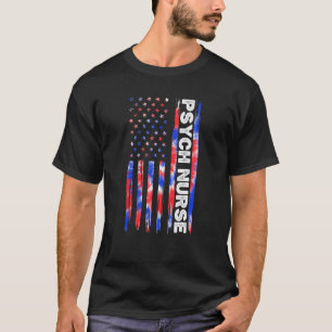 Psychiatrische Krankenschwester Gefärbte Krawatte  T-Shirt