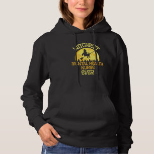 Psychiatrische Krankenschwester Hexe Halloween Hum Hoodie