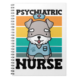 Psychiatrische Krankenschwester Hund Lover Nationa Notizblock