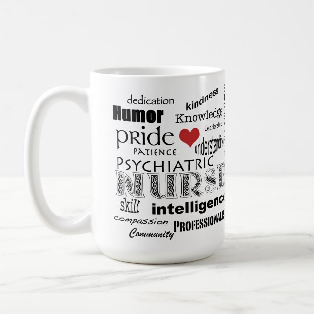 Psychiatrische Krankenschwester Kaffeetasse (Links)