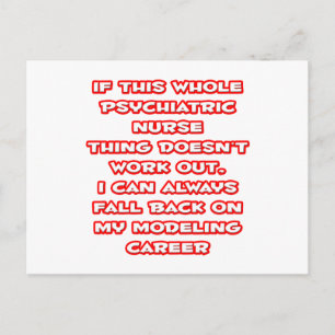 Psychiatrische Krankenschwester Spaß ... Modellier Postkarte