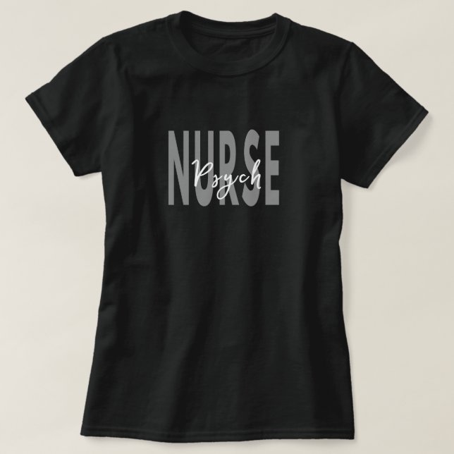Psychiatrische Krankenschwester T-Shirt (Design vorne)