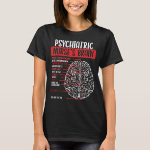 Psychiatrische Nurse Abzeichen Reel Psychology Nur T-Shirt