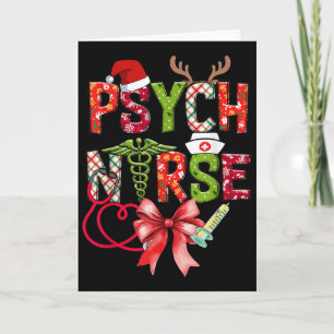 Psychiatrische Pflegekraft Weihnachten Cute Coquet Karte