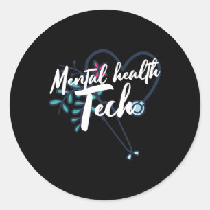 Psychiatrische Psychiatrische Fachkraft Runder Aufkleber