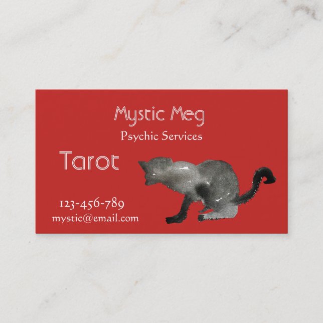 Psychisch, Tarot, Wahrsager - neue Altersleistunge Visitenkarte (Vorderseite)