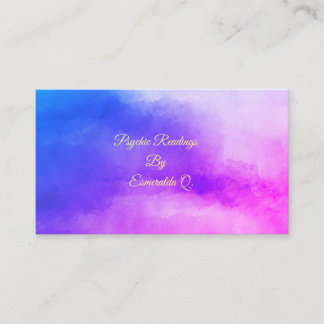 Psychische Aquarell-Angelegenheiten bewölken Visitenkarte