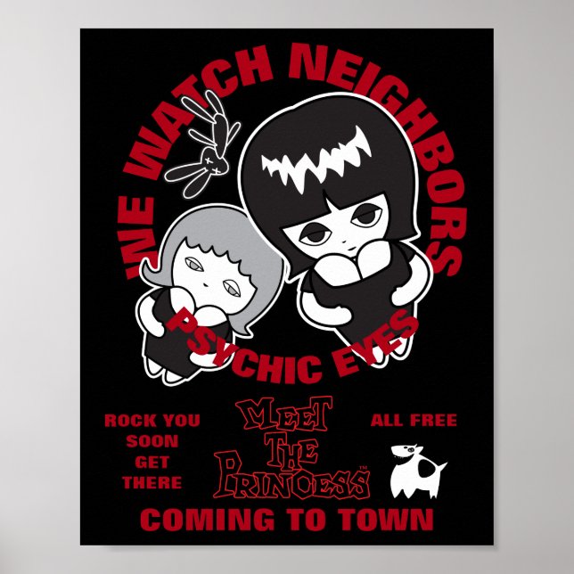 Psychische Augen leben Poster (Vorne)