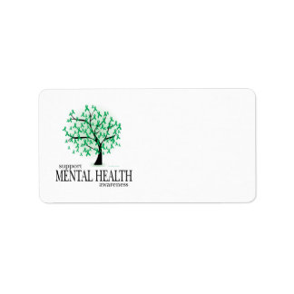 Psychische Gesundheit Adressaufkleber