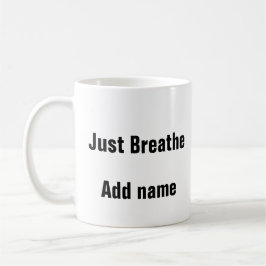 Psychische Gesundheit atmen die ruhige Tasse
