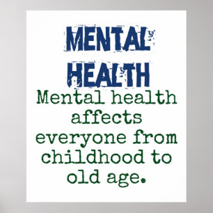 Psychische Gesundheit betrifft jeden - psychische  Poster