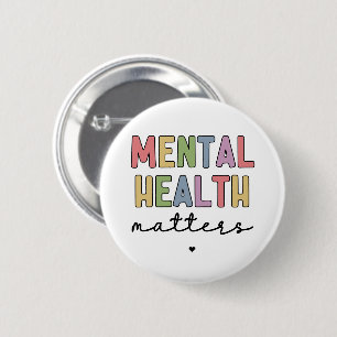 Psychische Gesundheit Bewusstsein für psychische Button
