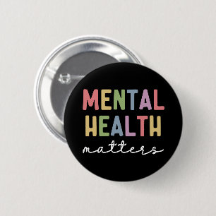 Psychische Gesundheit Bewusstsein für psychische Button