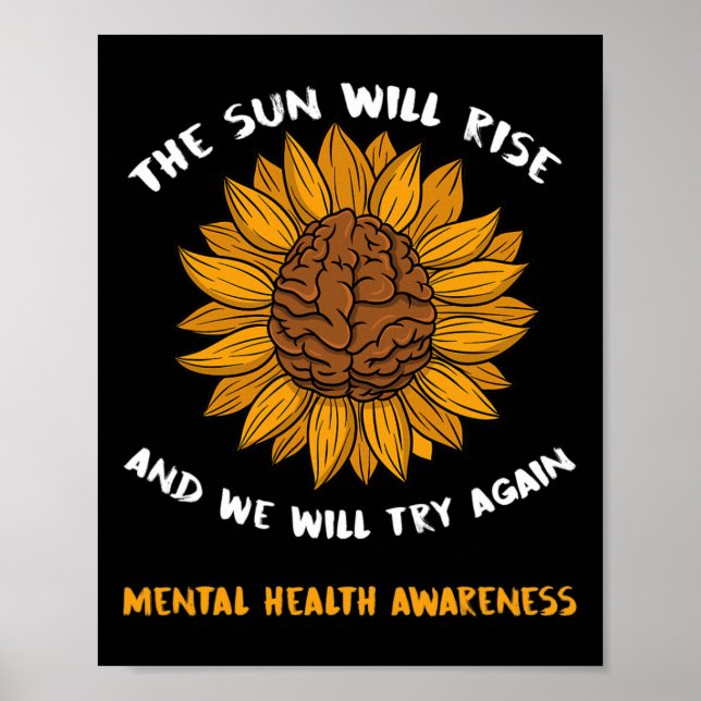 Psychische Gesundheit Bewusstsein gibt Depression  Poster (Vorne)