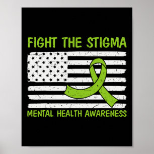Psychische Gesundheit Bewusstsein Kampf gegen das  Poster