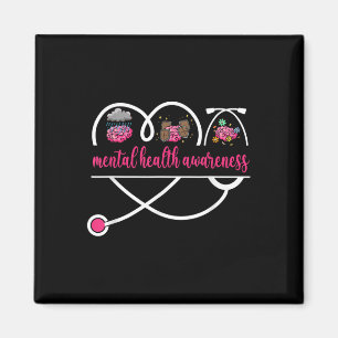 Psychische Gesundheit Bewusstsein Krankenschwester Magnet