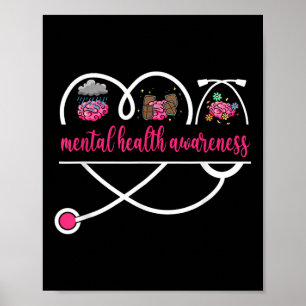 Psychische Gesundheit Bewusstsein Krankenschwester Poster