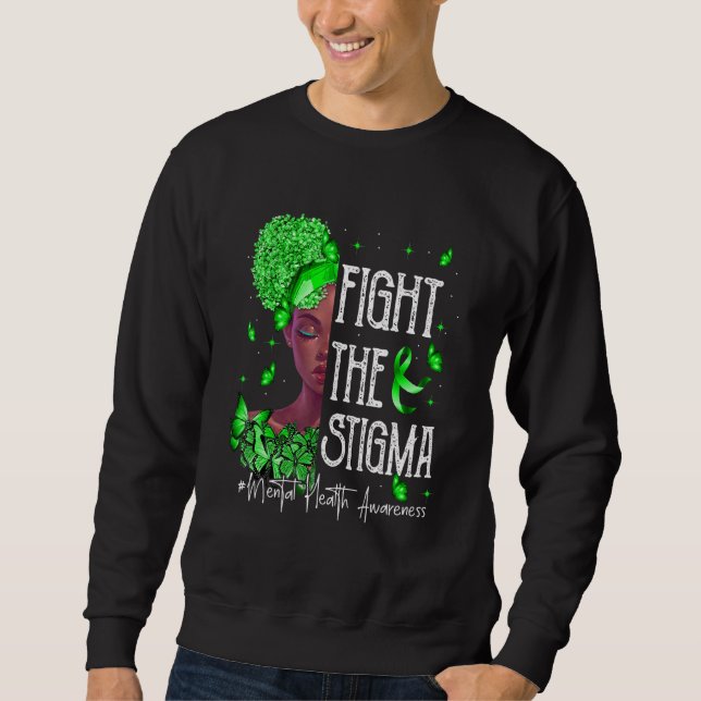 Psychische Gesundheit Bewusstsein Schwarze Frauen  Sweatshirt (Vorderseite)