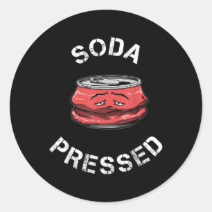 Psychische Gesundheit Bewusstsein Soda Depression Runder Aufkleber