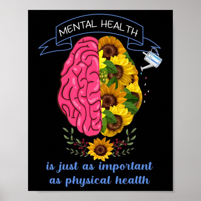 Psychische Gesundheit Bewusstsein Suizidprävention Poster (Vorne)