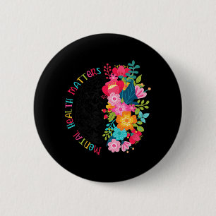 Psychische Gesundheit Blume verbreiten psychische Button