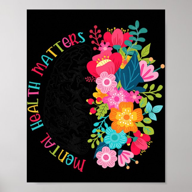 Psychische Gesundheit Blume verbreiten psychische  Poster (Vorne)