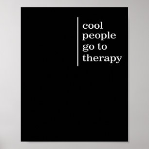 Psychische Gesundheit Coole Menschen gehen zu Ther Poster