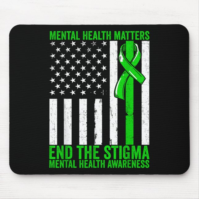 Psychische Gesundheit Das Bewusstsein für psychisc Mousepad (Vorne)