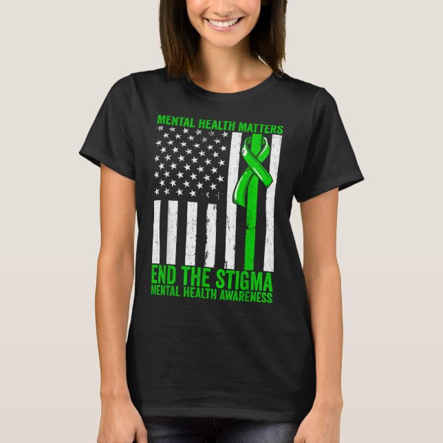 Psychische Gesundheit Das Bewusstsein für psychisc T-Shirt (Vorderseite)