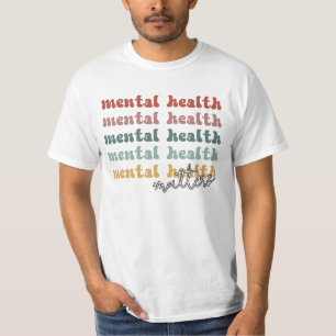 Psychische Gesundheit Fragen rückwirkendes Bewusst T-Shirt