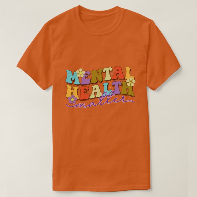 Psychische Gesundheit im Retro 16 T-Shirt (Design vorne)