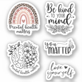 Psychische Gesundheit, Inspiration, psychische Ges Aufkleber