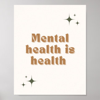Psychische Gesundheit ist Gesundheitspulster Poster