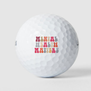 Psychische Gesundheit ist wichtig Frauen Therapeut Golfball