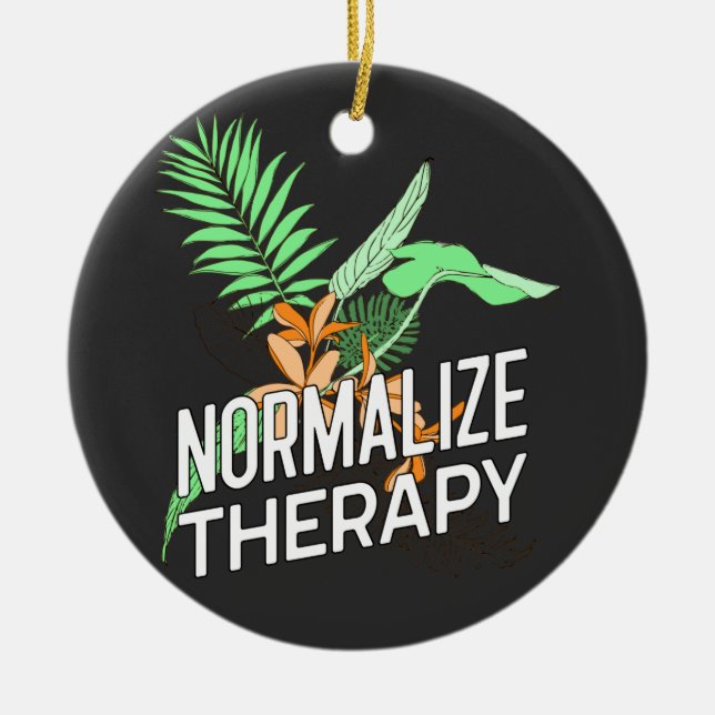 Psychische Gesundheit Keramik Ornament (Vorne)