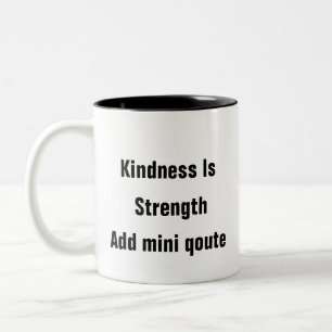 Psychische Gesundheit Kindheit ist Kraft-Selbstver Zweifarbige Tasse
