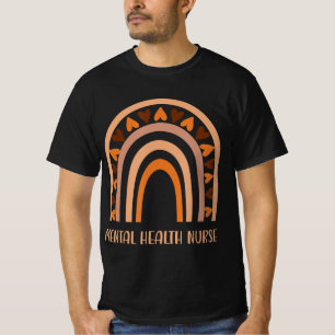 Psychische Gesundheit Krankenschwester Regenbogen T-Shirt