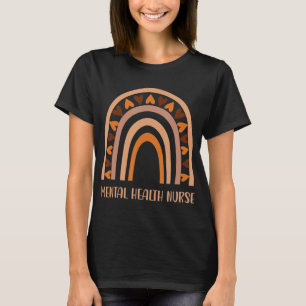 Psychische Gesundheit Krankenschwester Regenbogen T-Shirt