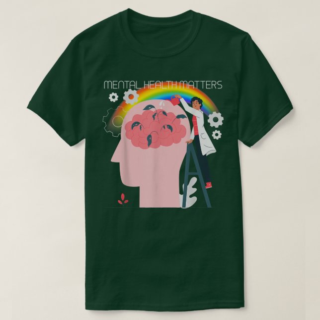 Psychische Gesundheit Lgbtq 4485 T-Shirt (Design vorne)