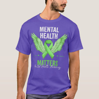 Psychische Gesundheit Materie Grüner Bericht über  T-Shirt