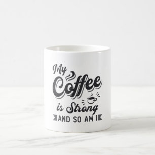 Psychische Gesundheit Mein Kaffee ist eine starke Kaffeetasse